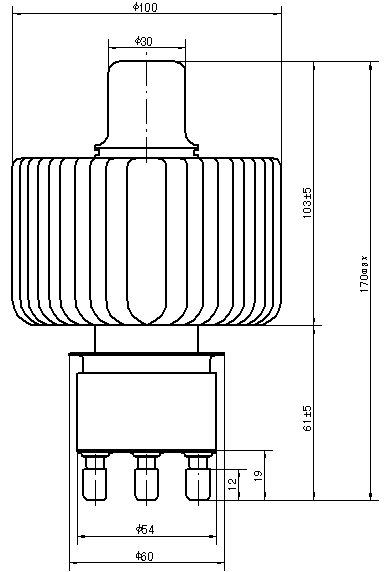 Nettoyez à l'aspirateur le tube électronique FU3062F équivalent à 7T62R E3062C pour le chauffage d'à haute fréquence 5KW
