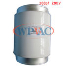 Chine Le condensateur en céramique fixe de petite taille CKT500/20/120 500pf 20KV de vide ménagent de l&#039;espace usine
