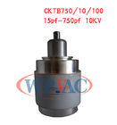 Perte en céramique variable du condensateur 15~750pf 10KV du vide CKTB750/10/100 basse