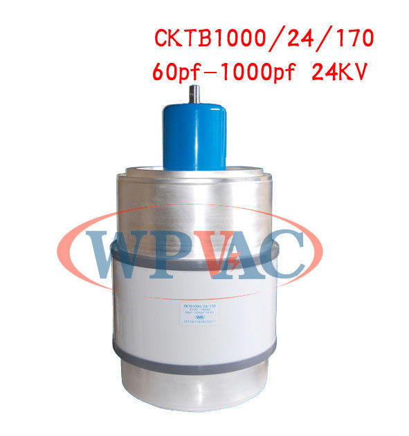 condensateur variable de vide de 60~1000pf 24KV pour le matériel de transmission d'émission
